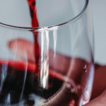 wine glass with red wine