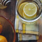 lemon slices in glass of water