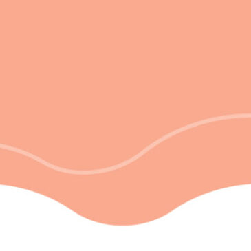 Peach colored wave with peaches